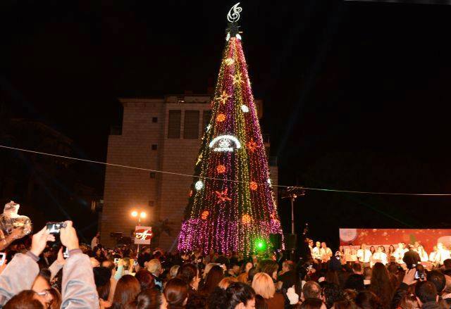Christmas Tree Lighting in Jaffa