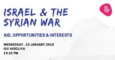 Israel and the Syrian War: Aid, Interests, and Opportunities