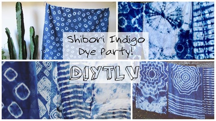 Diytlv Wine+Shibori Indigo Dye