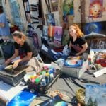 Greek market artists fair in the smell of autumn
