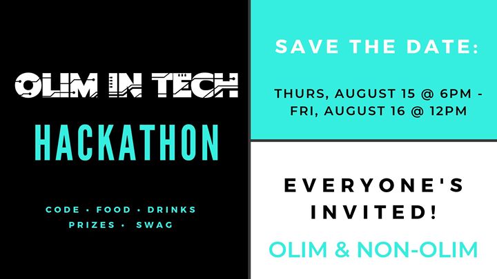 Save the Date: Olim in Tech Hackathon